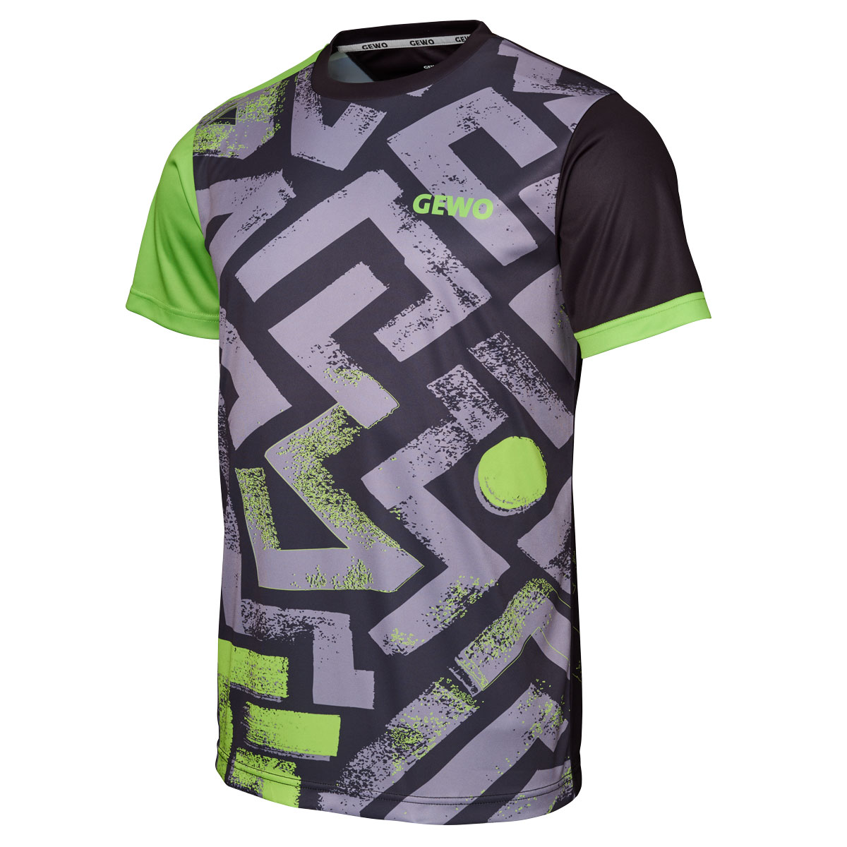 GEWO Shirt Louis grau/lime L