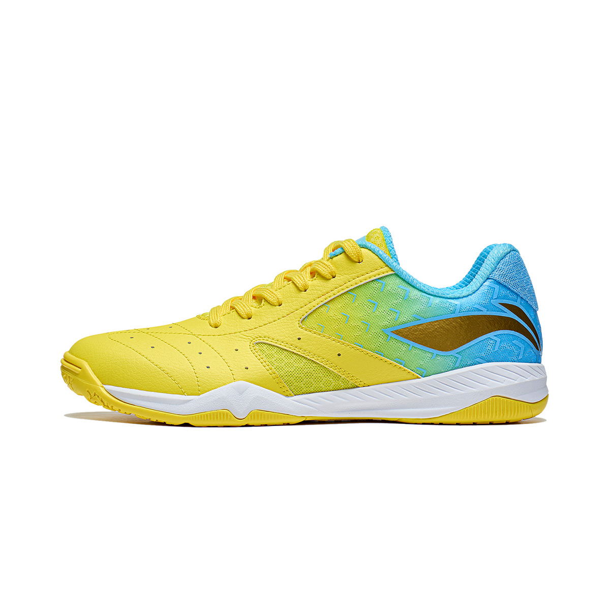 LI-NING Tischtennis Schuh Champion Sun 40⅓/US7.5 gelb/türkis