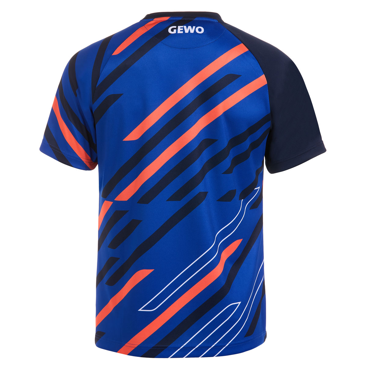 GEWO Ponza Rundhals-Shirt navy/orange XXXL