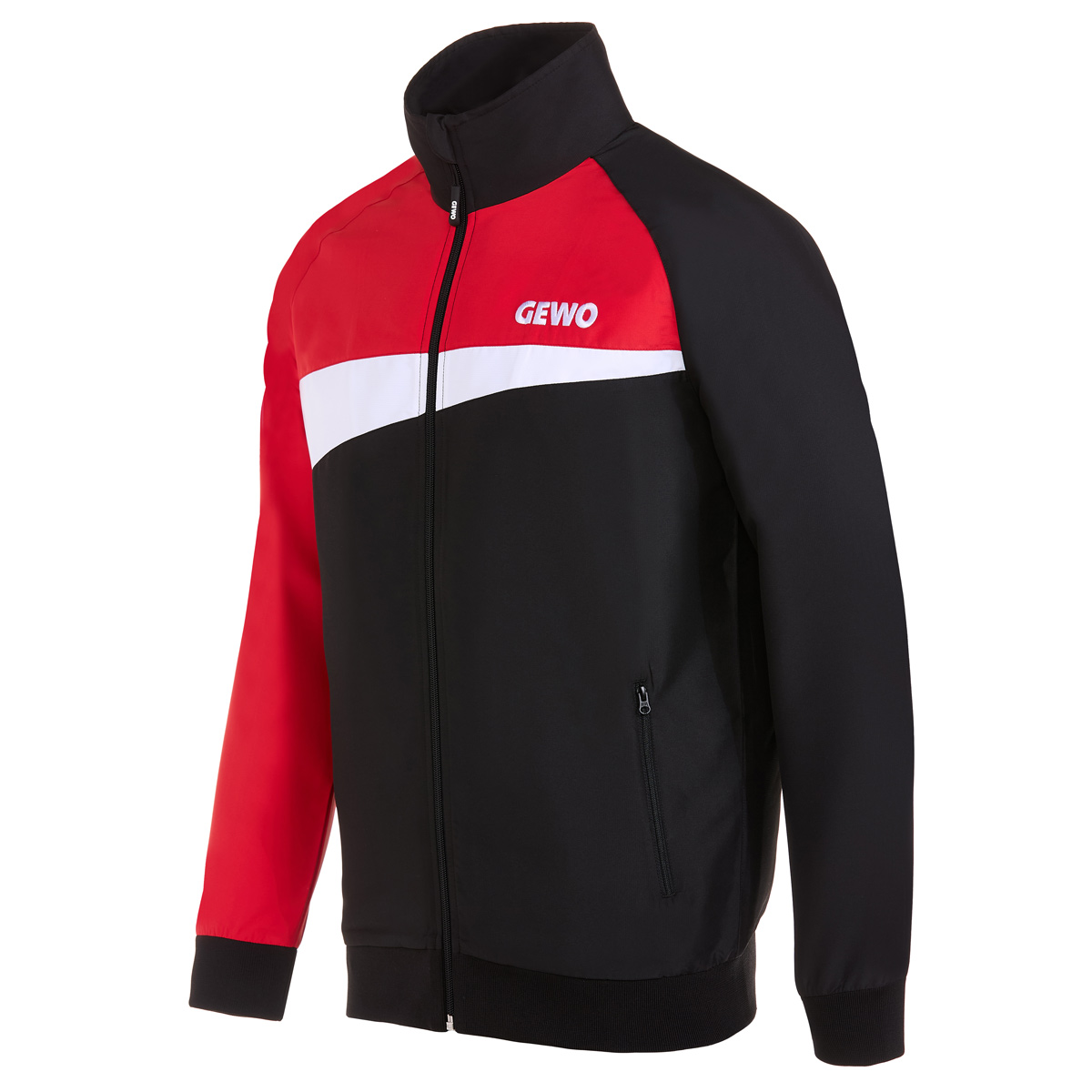 GEWO Fondi Trainingsjacke schwarz/rot XXS