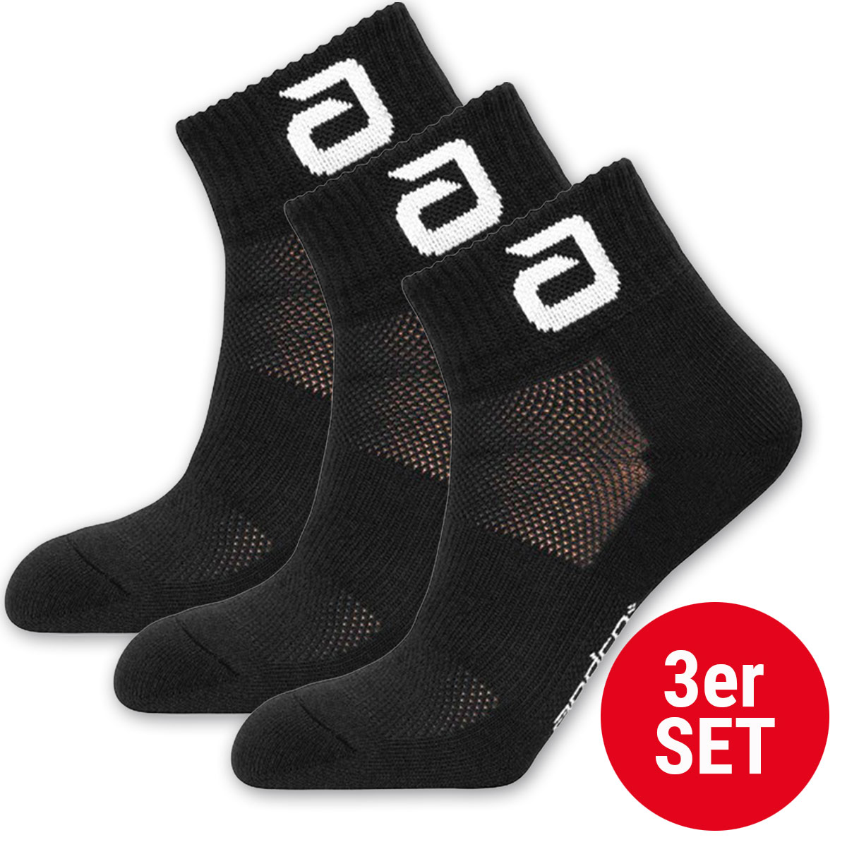 Andro Socke ALLTIME 3er Set 43-47 schwarz