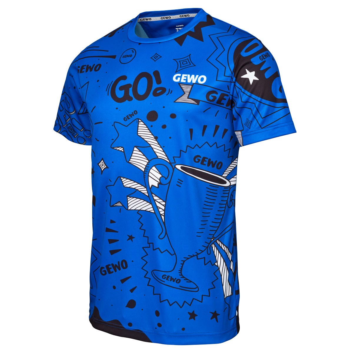 GEWO Shirt Graffiti royal XXL – Bild 3