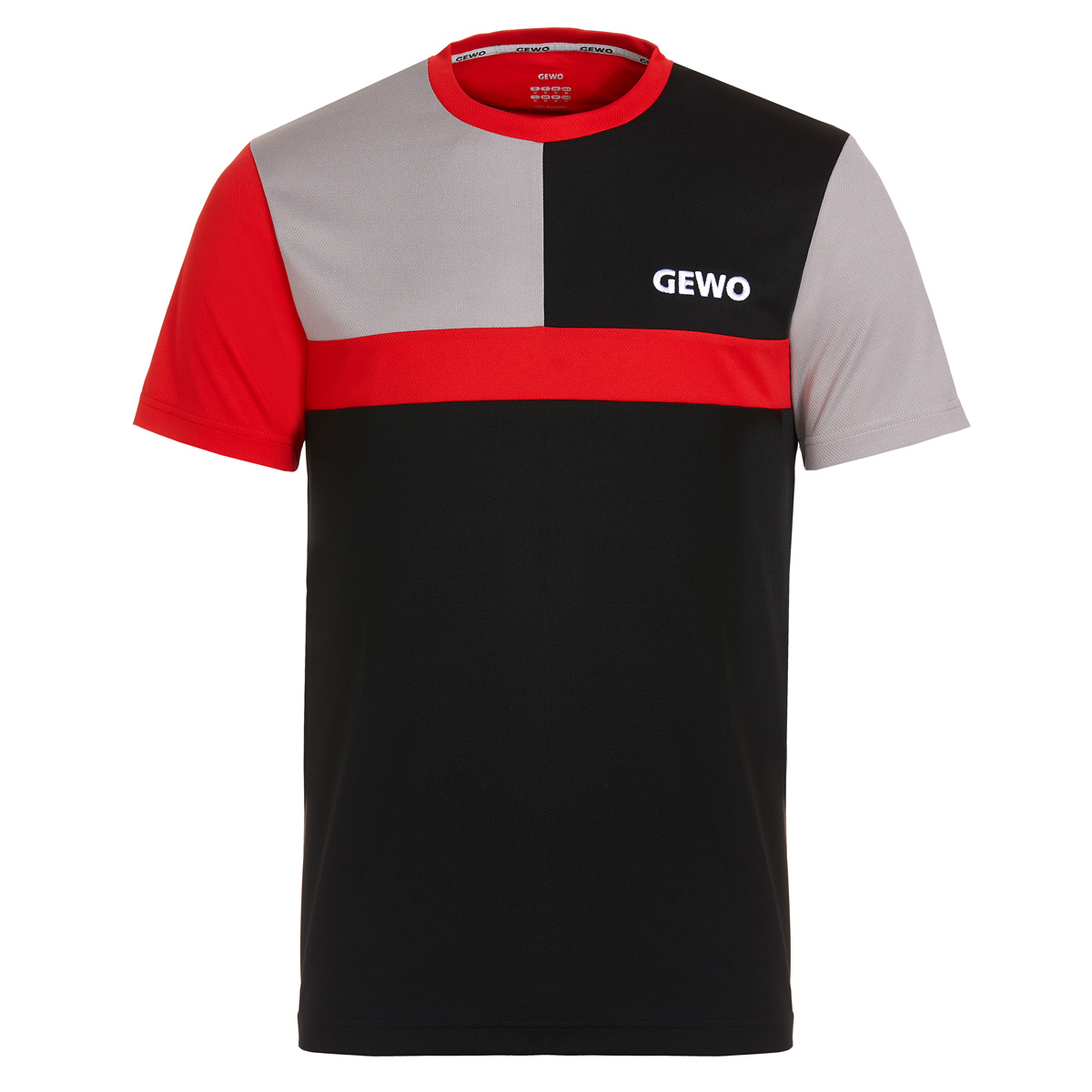 GEWO Ravenna T-Shirt schwarz/rot XXXXL