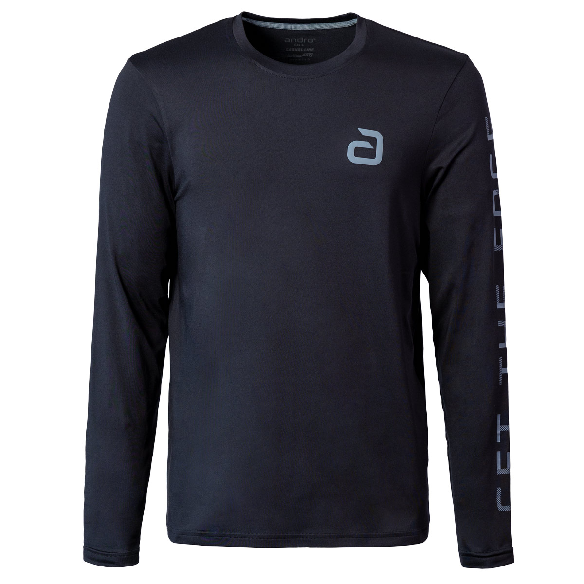 Andro Longsleeve Scalzo schwarz/grau XXS