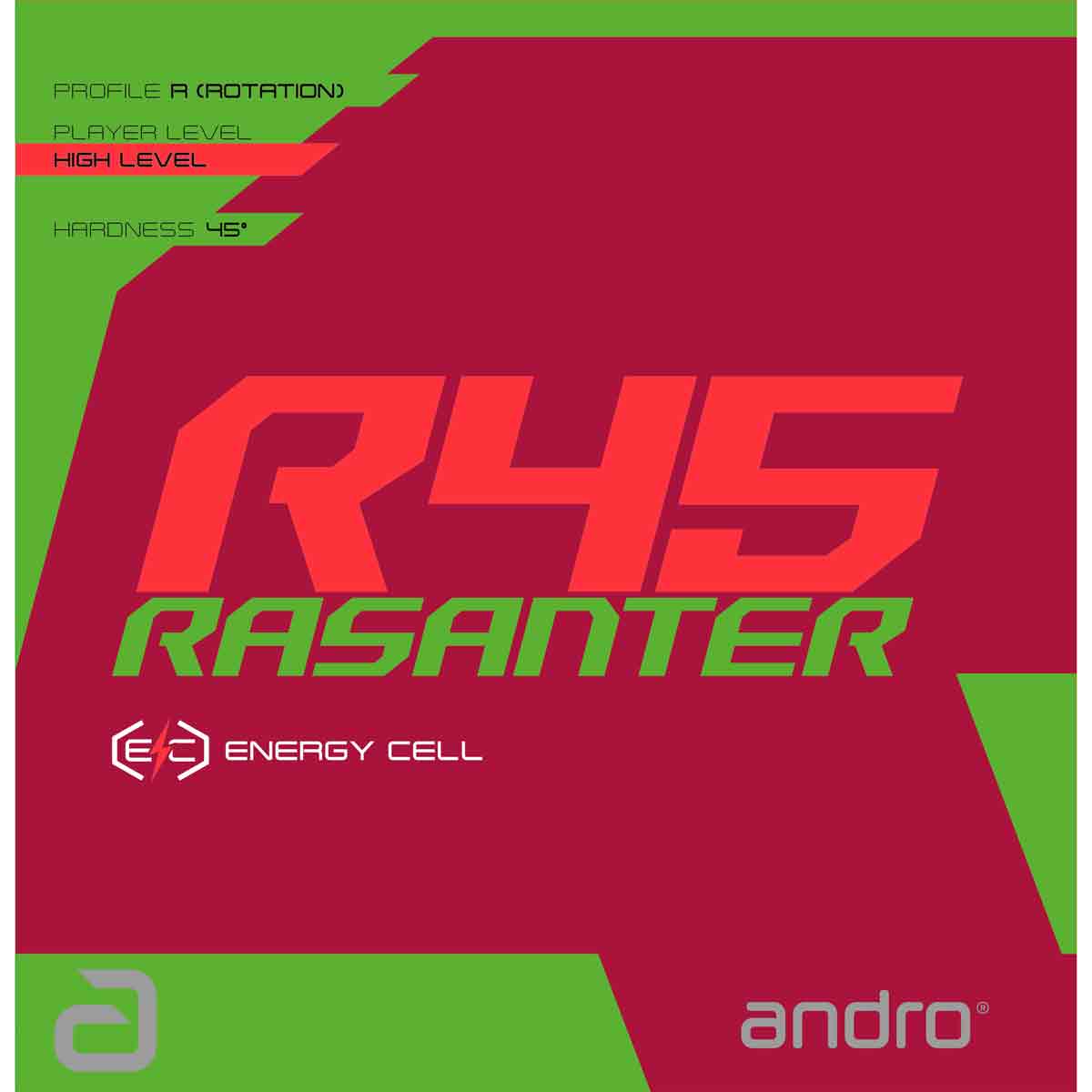Andro Belag Rasanter R 45 1,7 mm rot