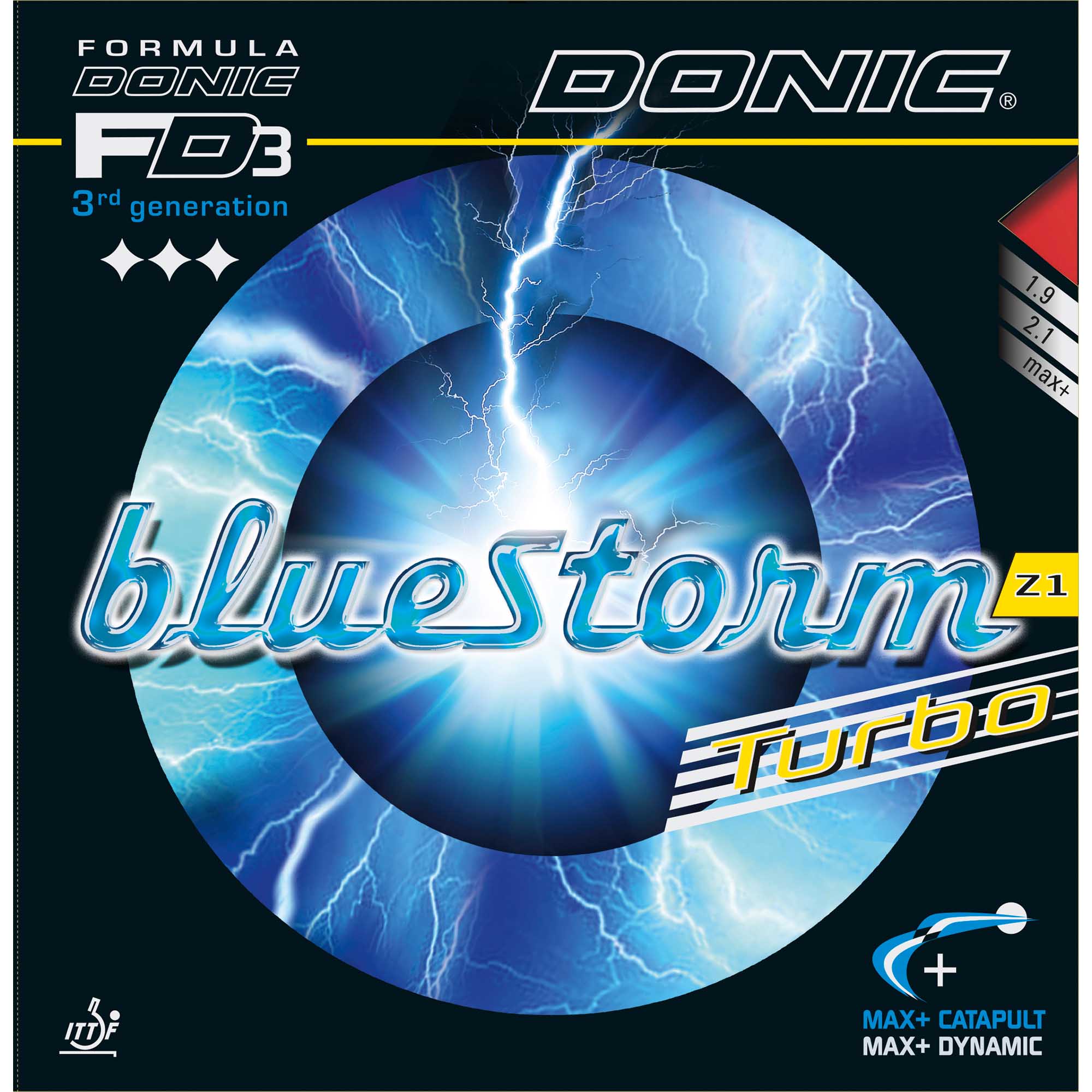 Donic Belag Bluestorm Z1 Turbo 2,3 mm rot