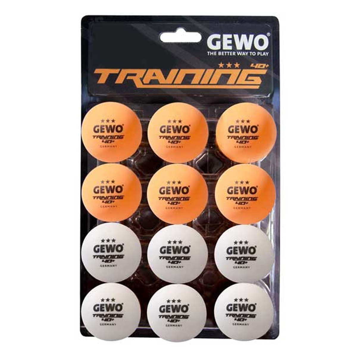 GEWO Trainingsball 40+ 12er weiß/orange