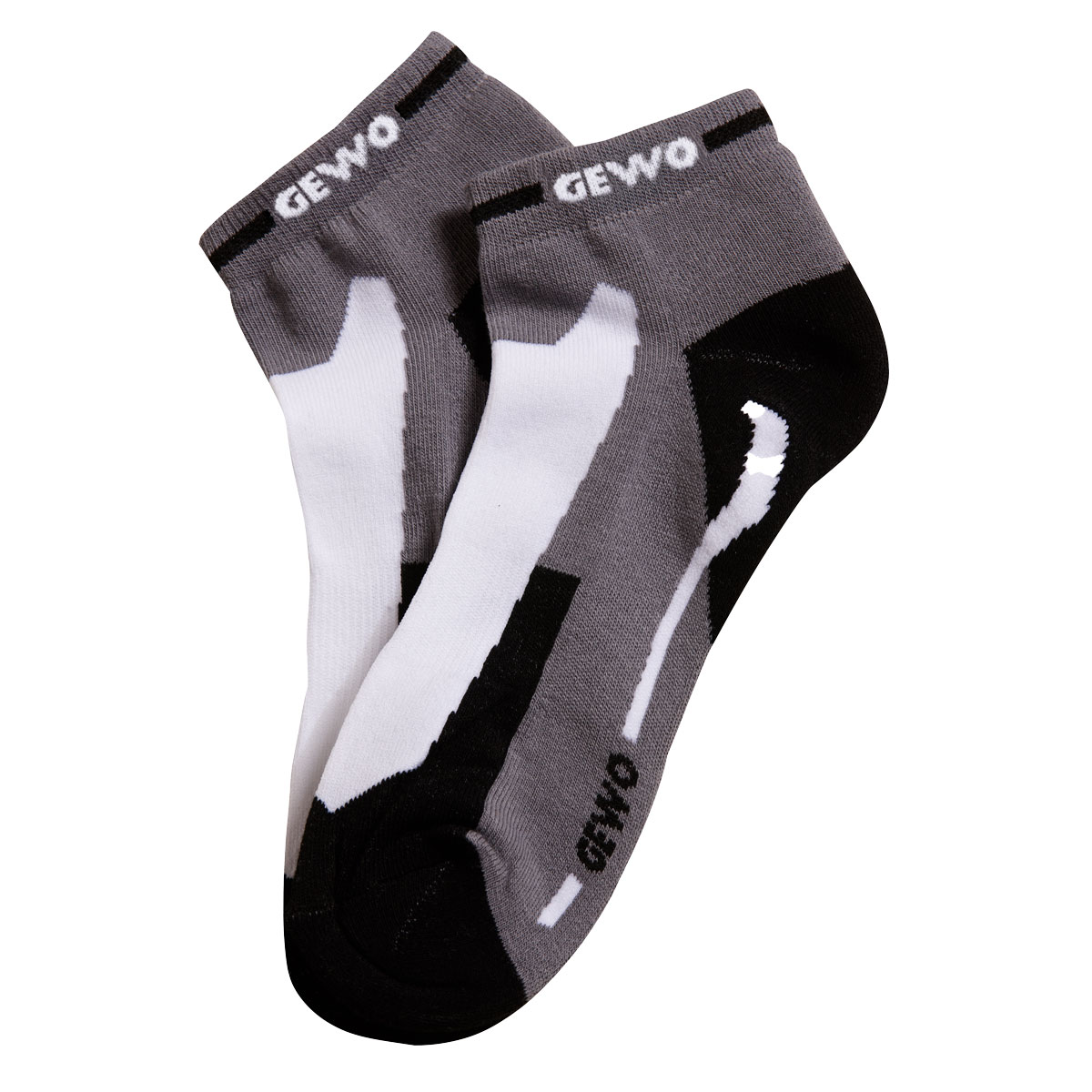 GEWO Kurzsocke Short Flex III grau/weiß 35-38 – Bild 2