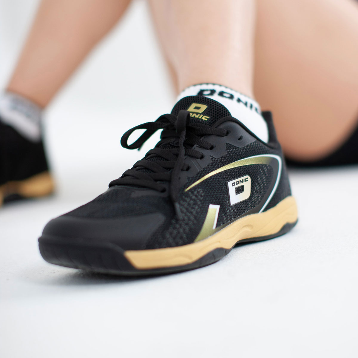 Donic Wettkampfschuh Panther schwarz – Bild 8