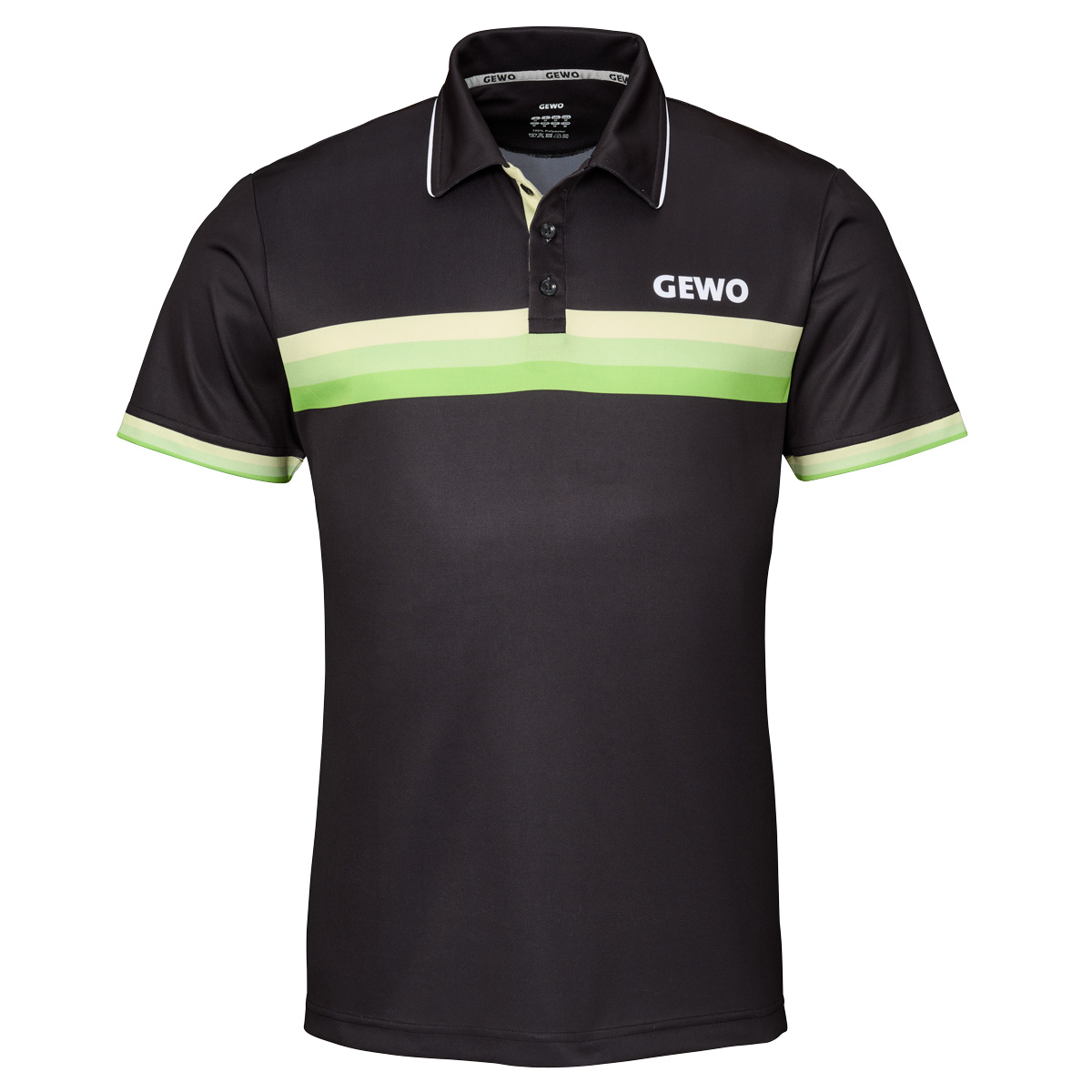 GEWO Poloshirt Santiago schwarz/lime XXS