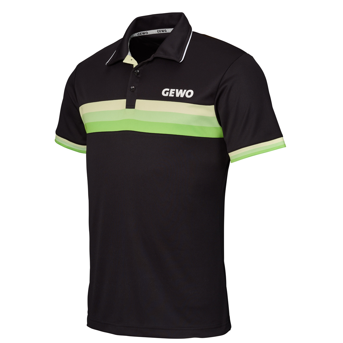GEWO Poloshirt Santiago M schwarz/lime