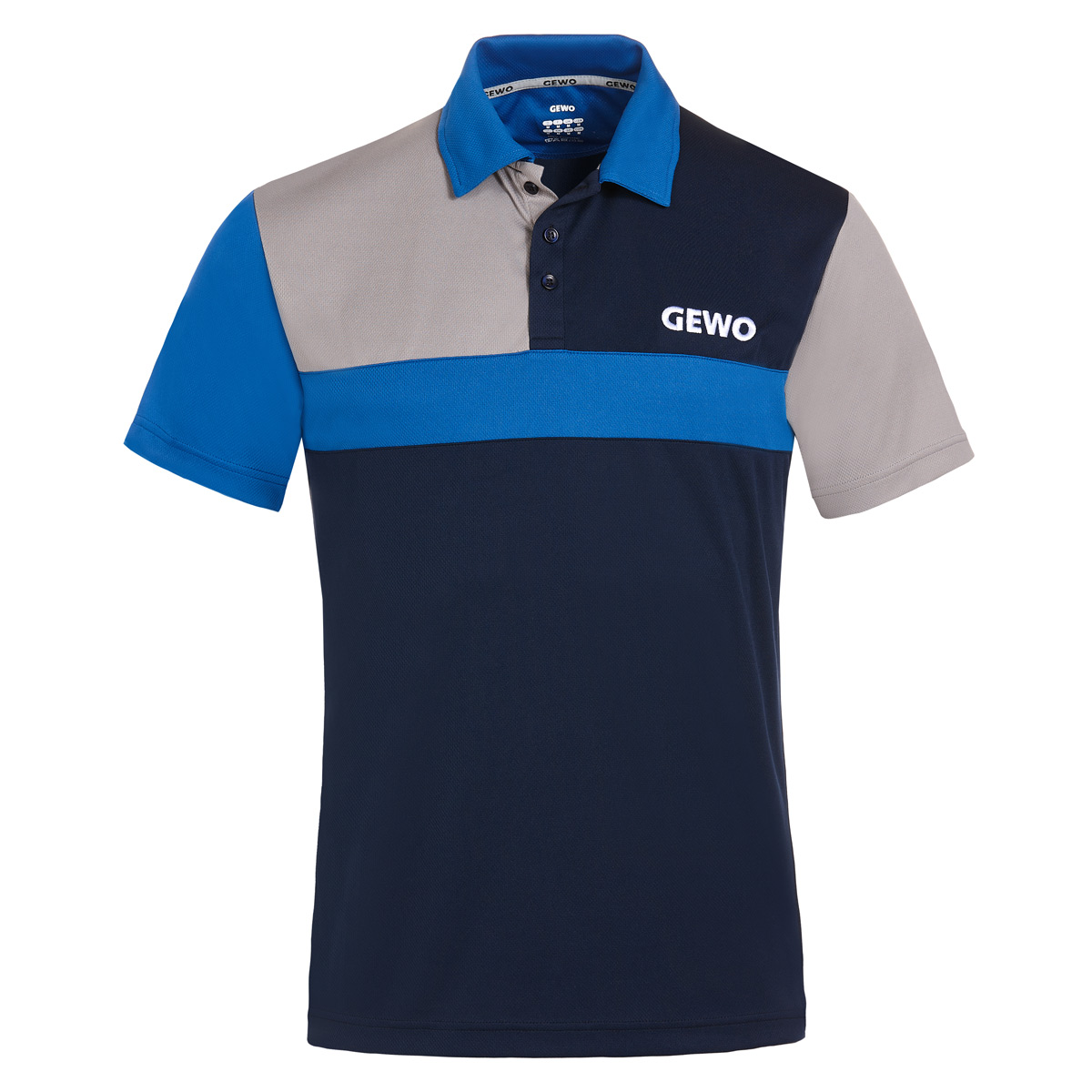 GEWO Ravenna Microfaser Polo T-Shirt L navy/royal