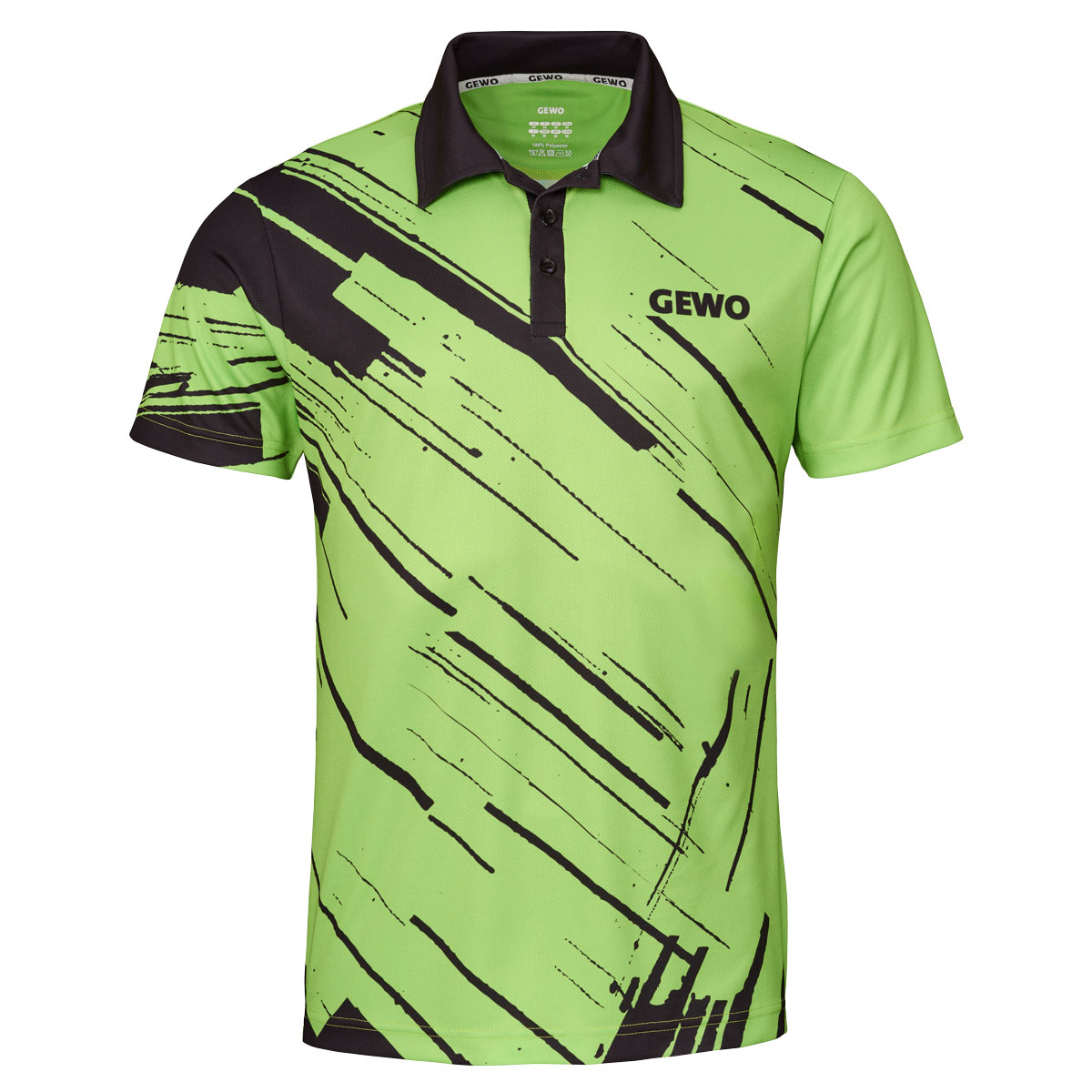 GEWO Poloshirt Atani lime/schwarz XXL