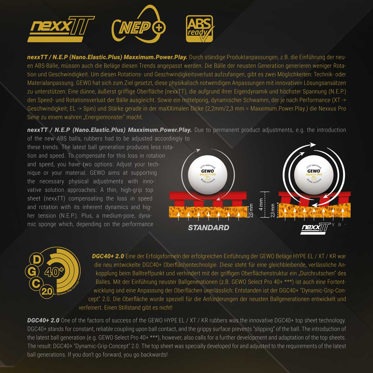 GEWO Nexxus XT Pro 48 2,1 mm schwarz