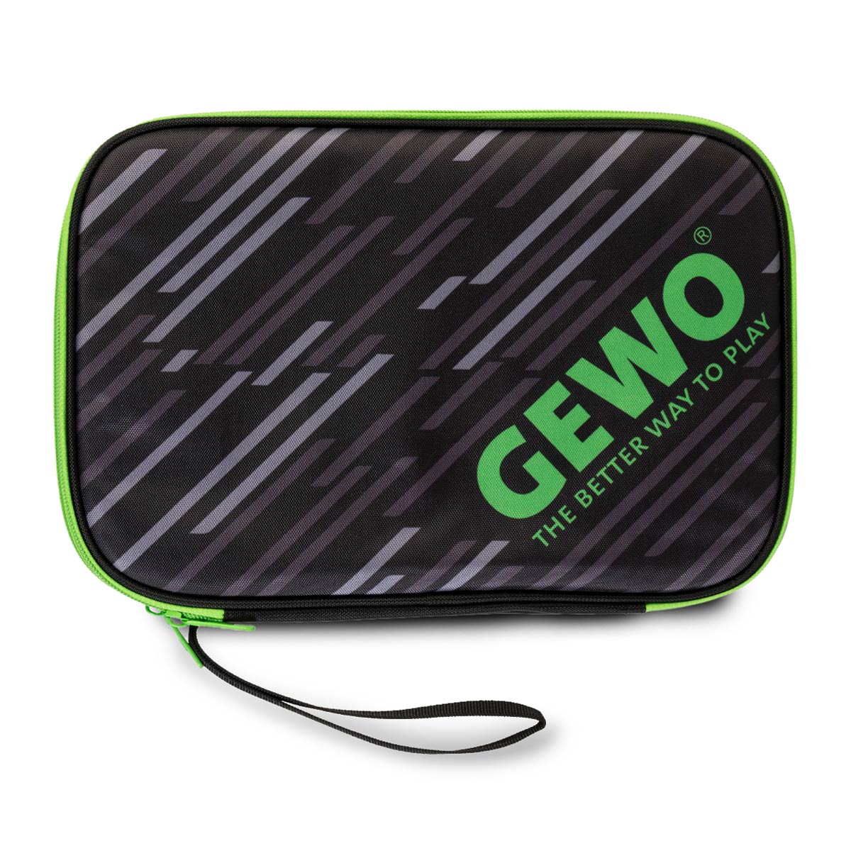 GEWO Doppelhülle Stripes schwarz/lime