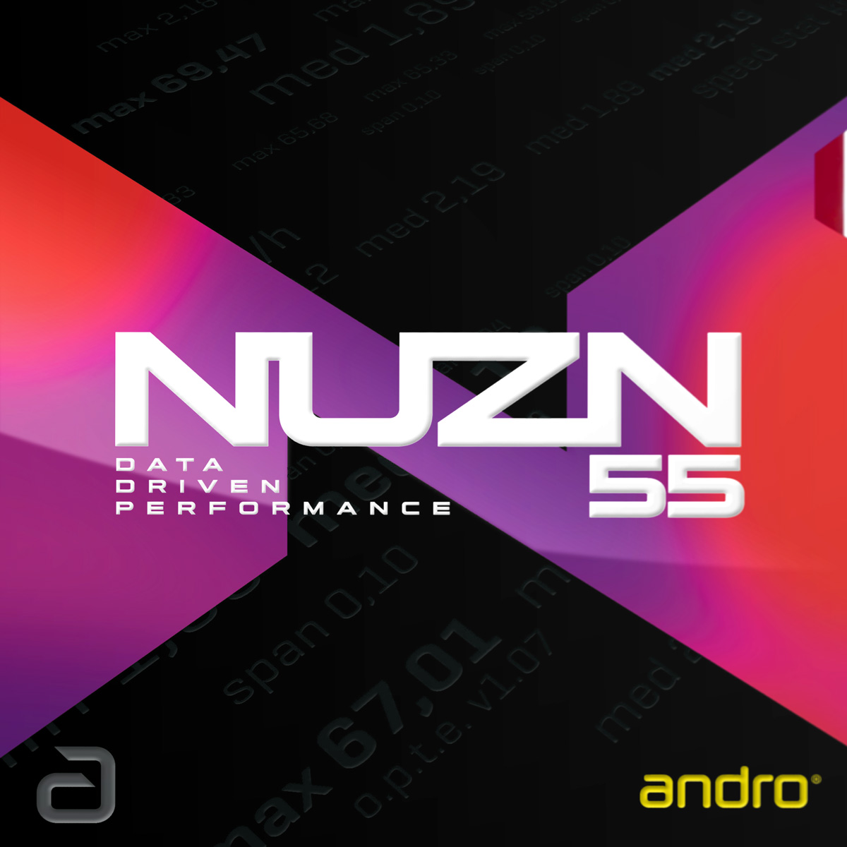 Andro Belag NUZN 55° 2,0 mm schwarz
