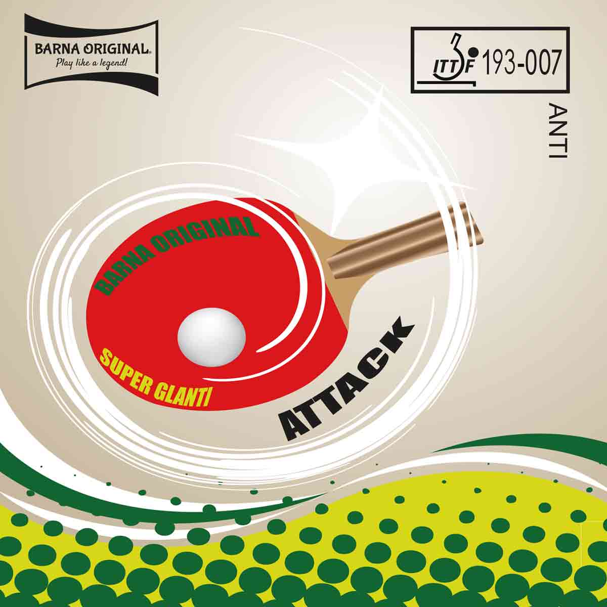 Barna Original Belag Super Glanti Attack