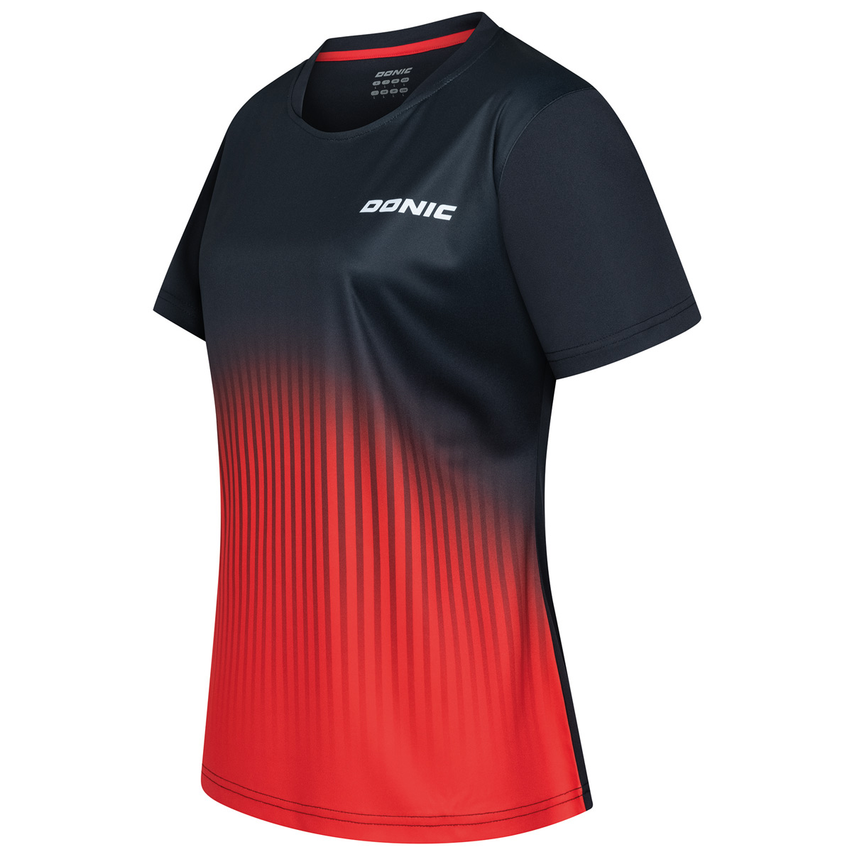 Donic Shirt Nuvon Lady schwarz/rot XXS