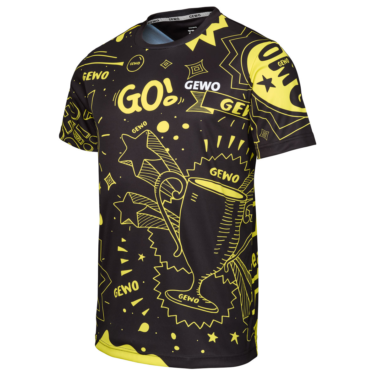 GEWO Shirt Graffiti schwarz XXXXS