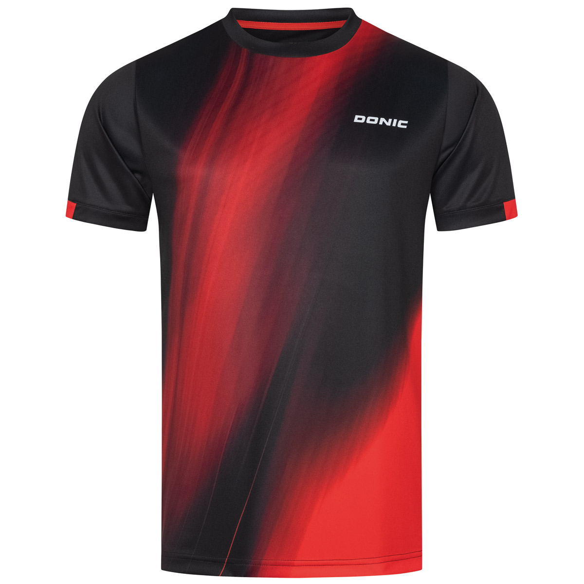 Donic T-Shirt CREAM schwarz/rot XS
