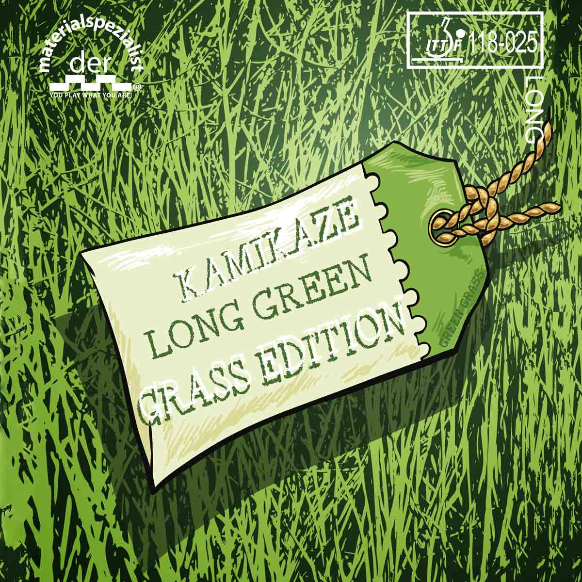 Der Materialspezialist Belag Kamikaze Long Green Grass