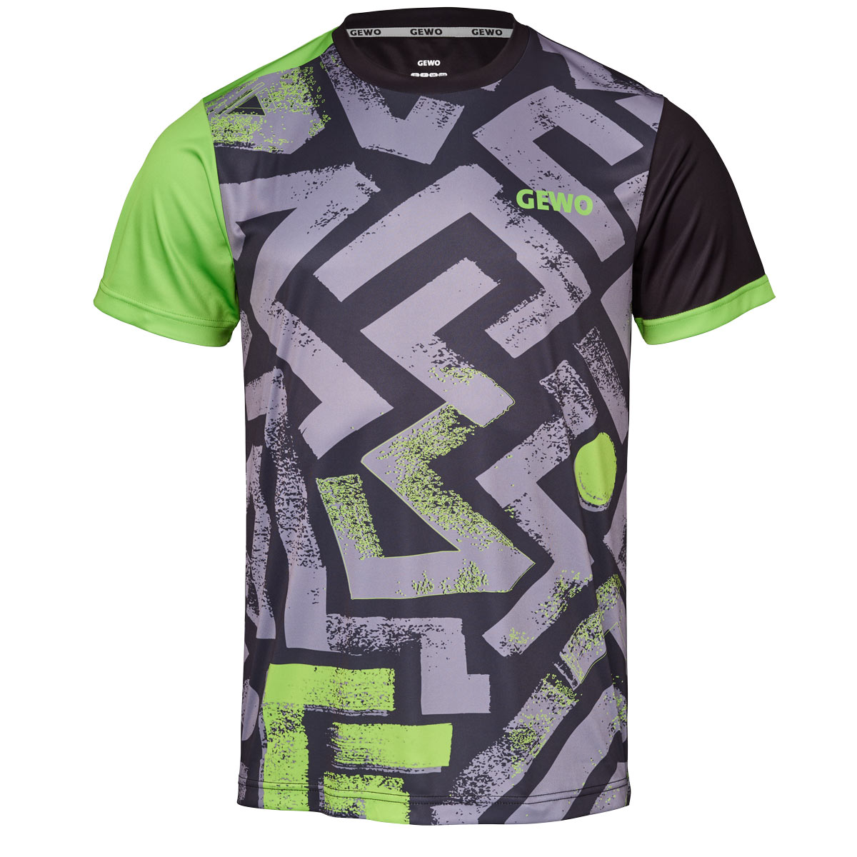 GEWO Shirt Louis grau/lime L