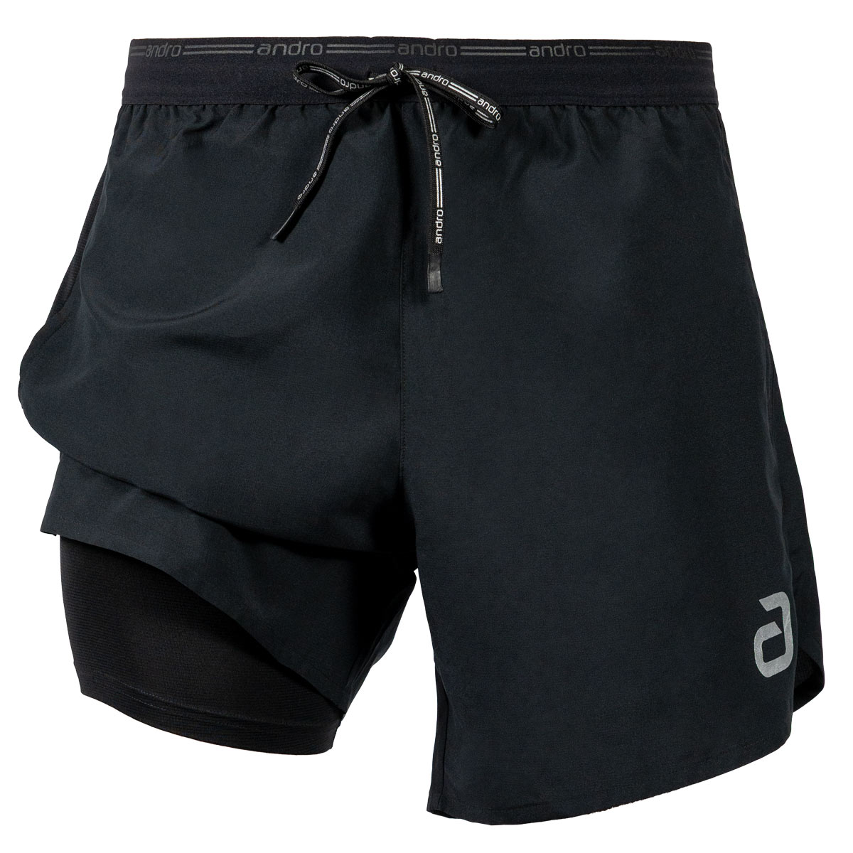 andro Shorts 2-in-1 Nebro schwarz – Bild 6
