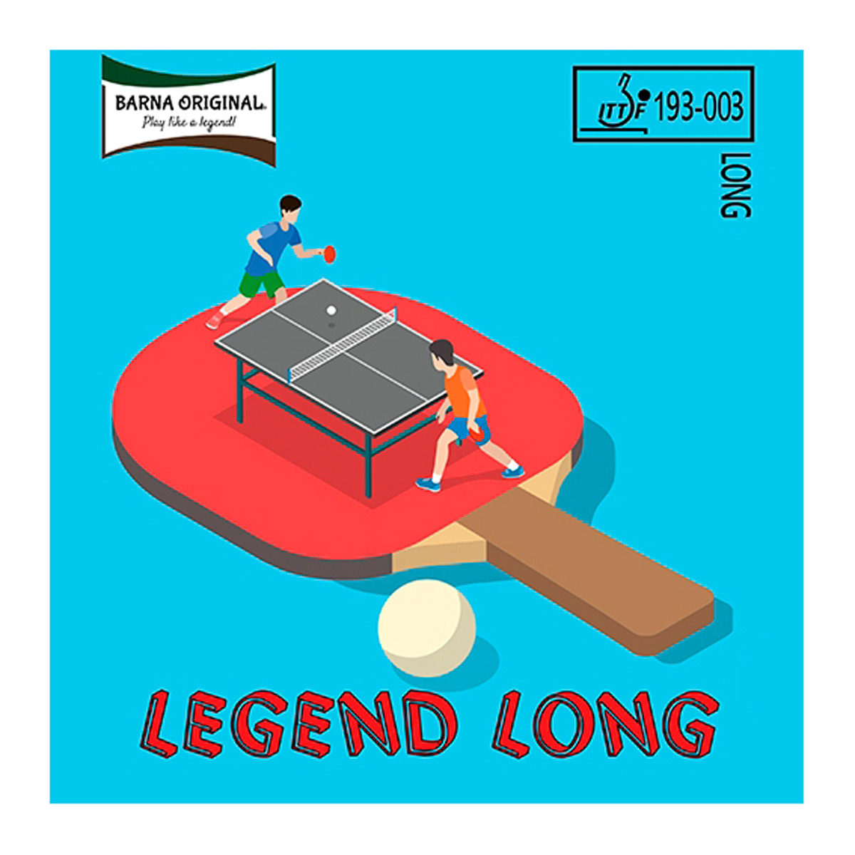 Barna Original Belag Legend Long 0,5 mm schwarz