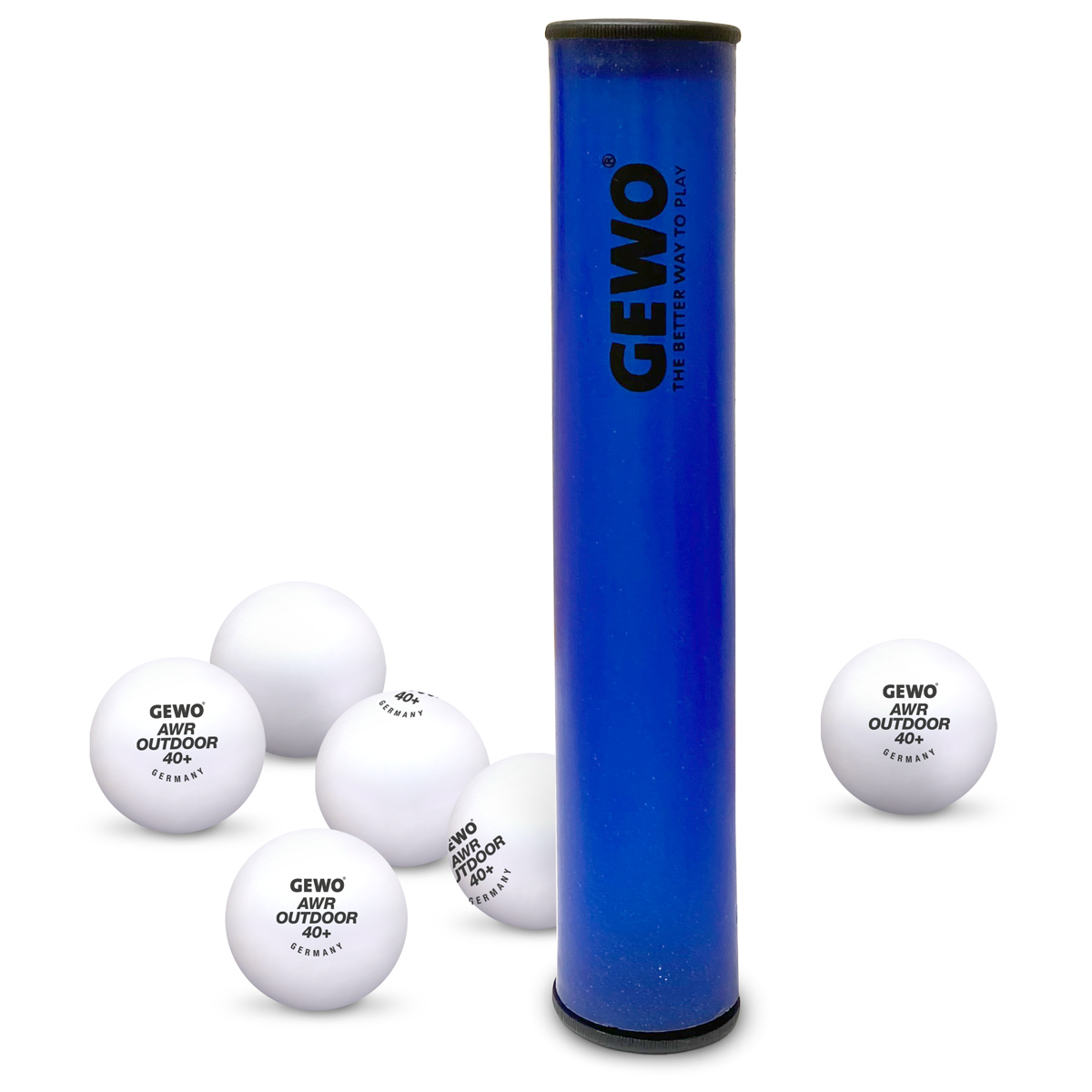 GEWO Ballbox mit 6x GEWO AWR Outdoor weiß