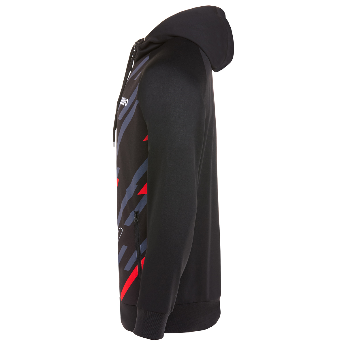 GEWO Ponza Zip-Hoodie schwarz/rot XXL