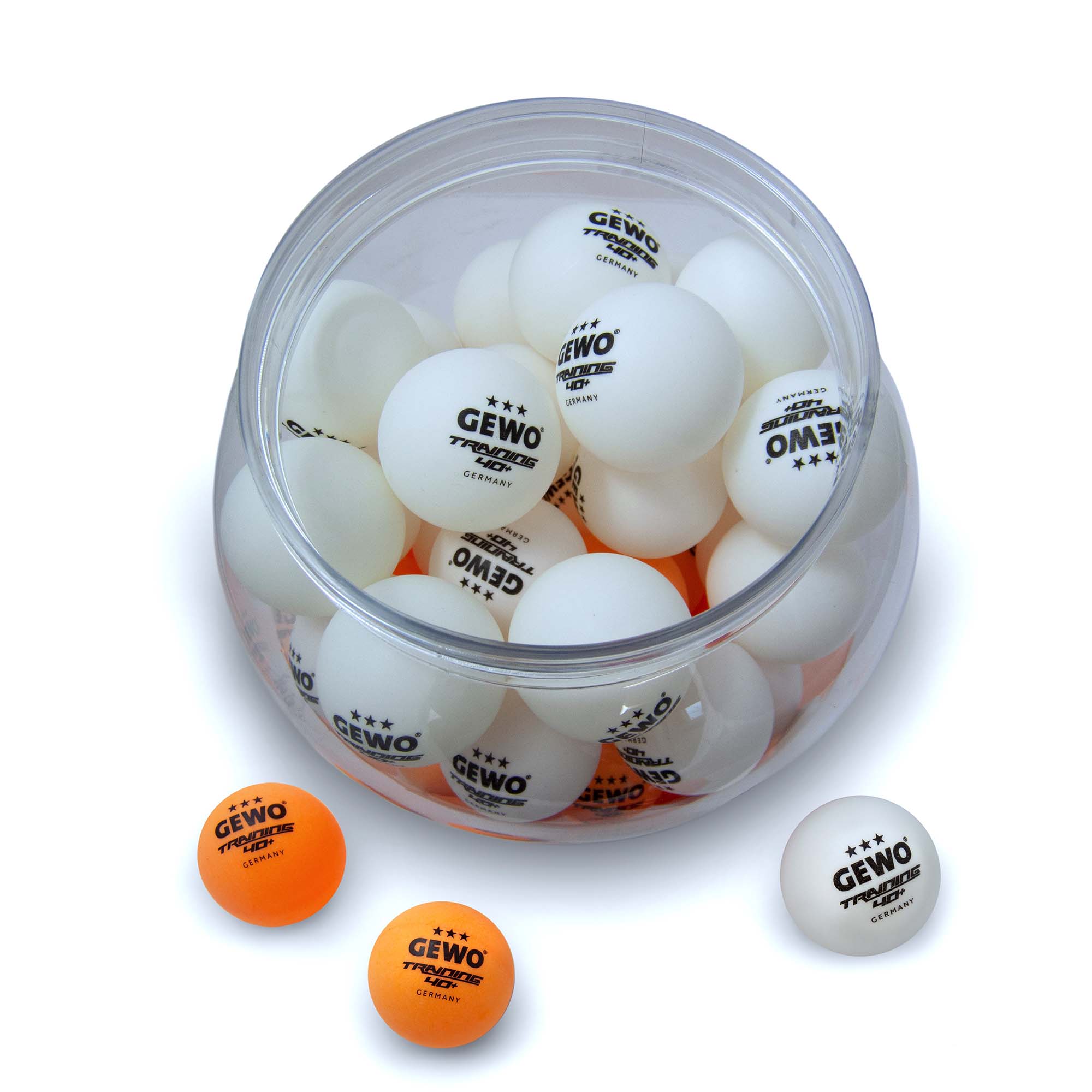 GEWO Trainingsball 40+ weiß/gelb gemischt 60er