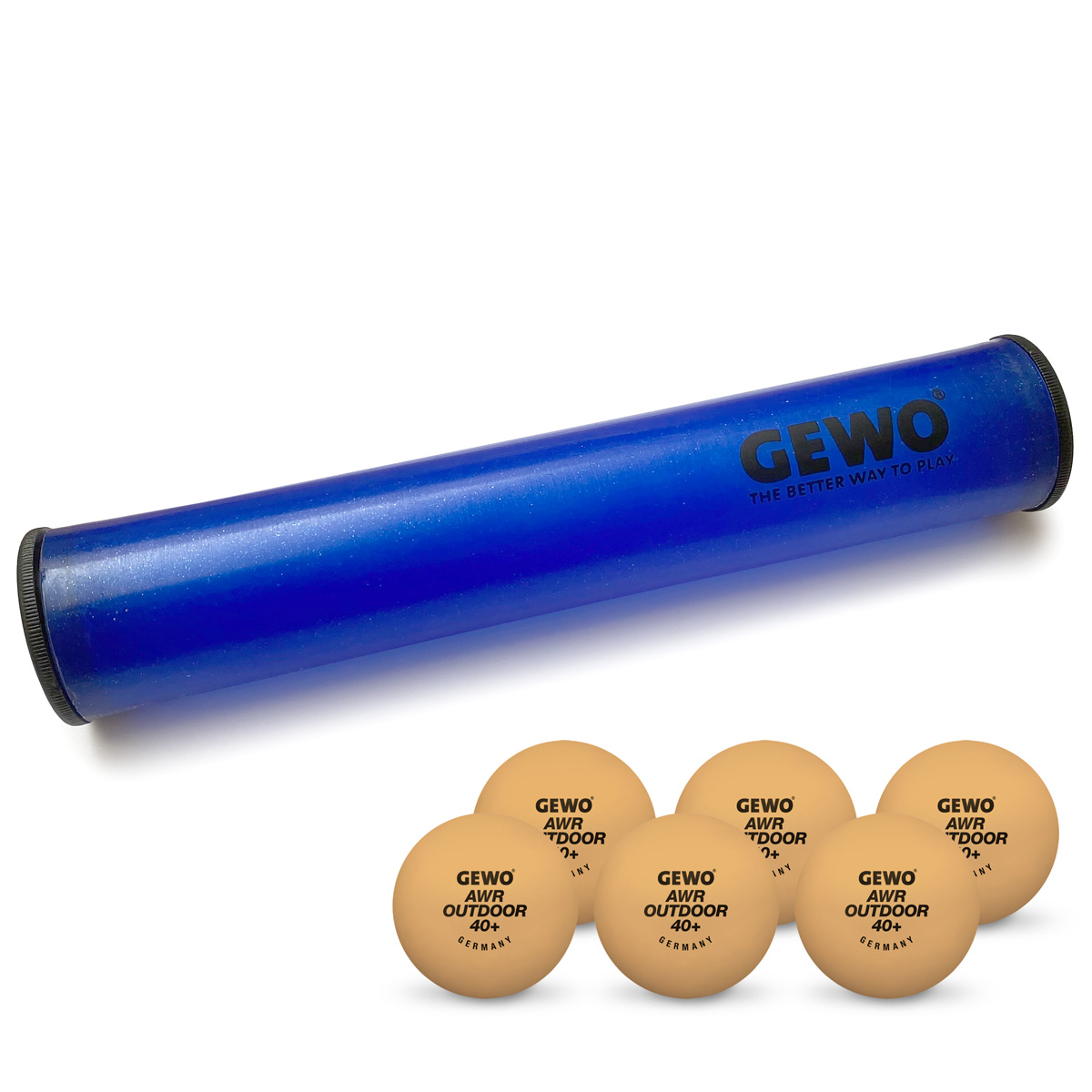 GEWO Ballbox mit 6x GEWO AWR Outdoor orange