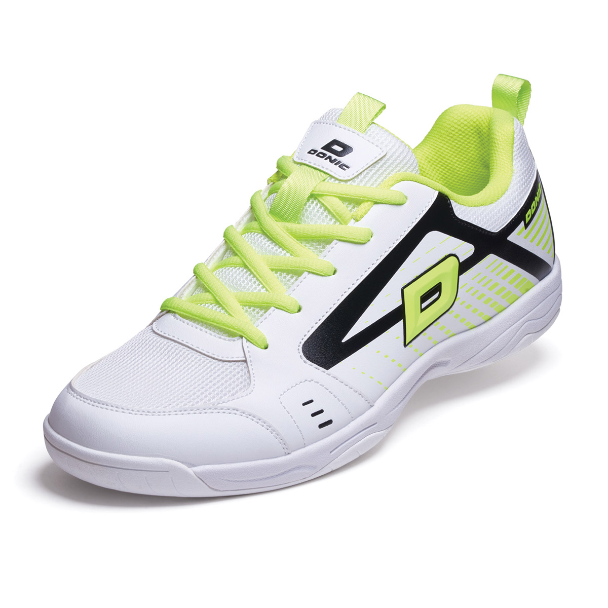 Donic Wettkampfschuh Saphir weiß/lime – Bild 7