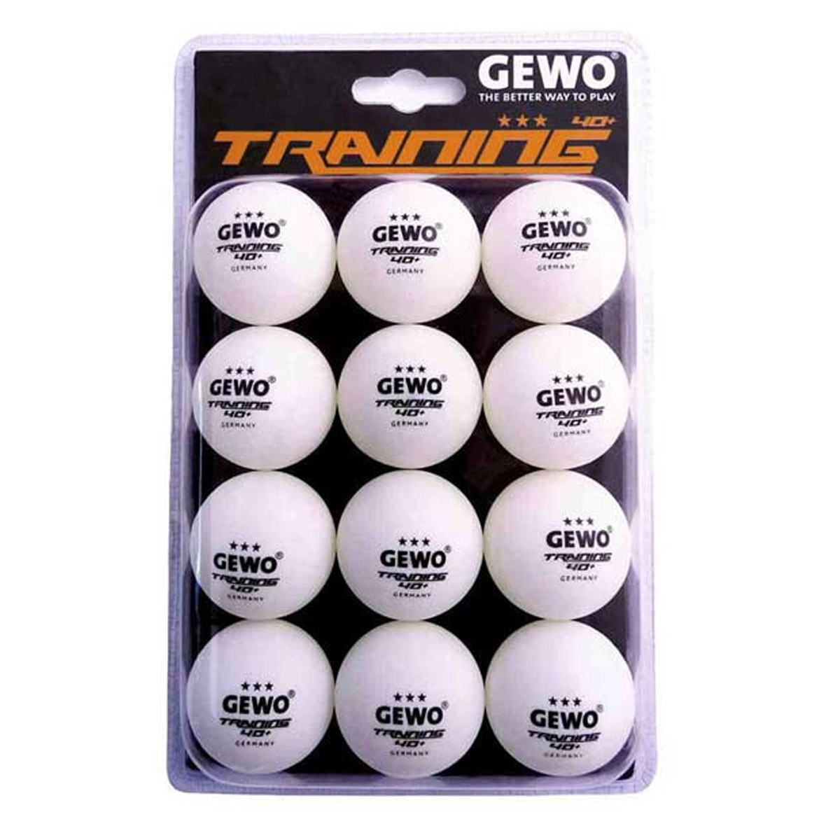 GEWO Trainingsball 40+ 12er weiß