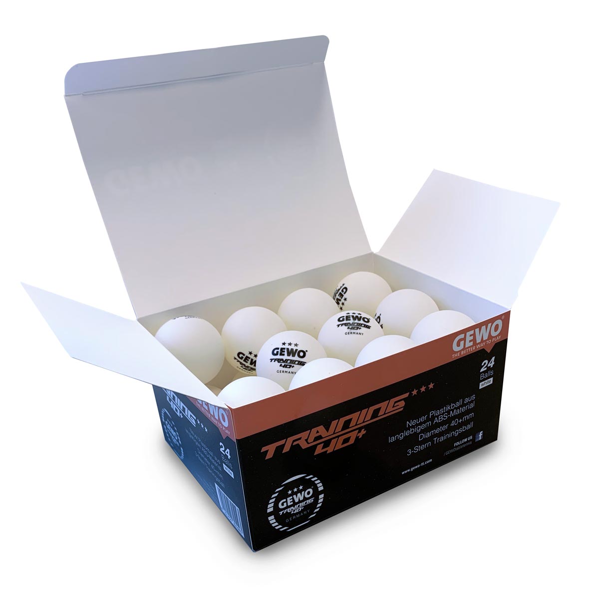 GEWO Trainingsball *40+ 24er weiß