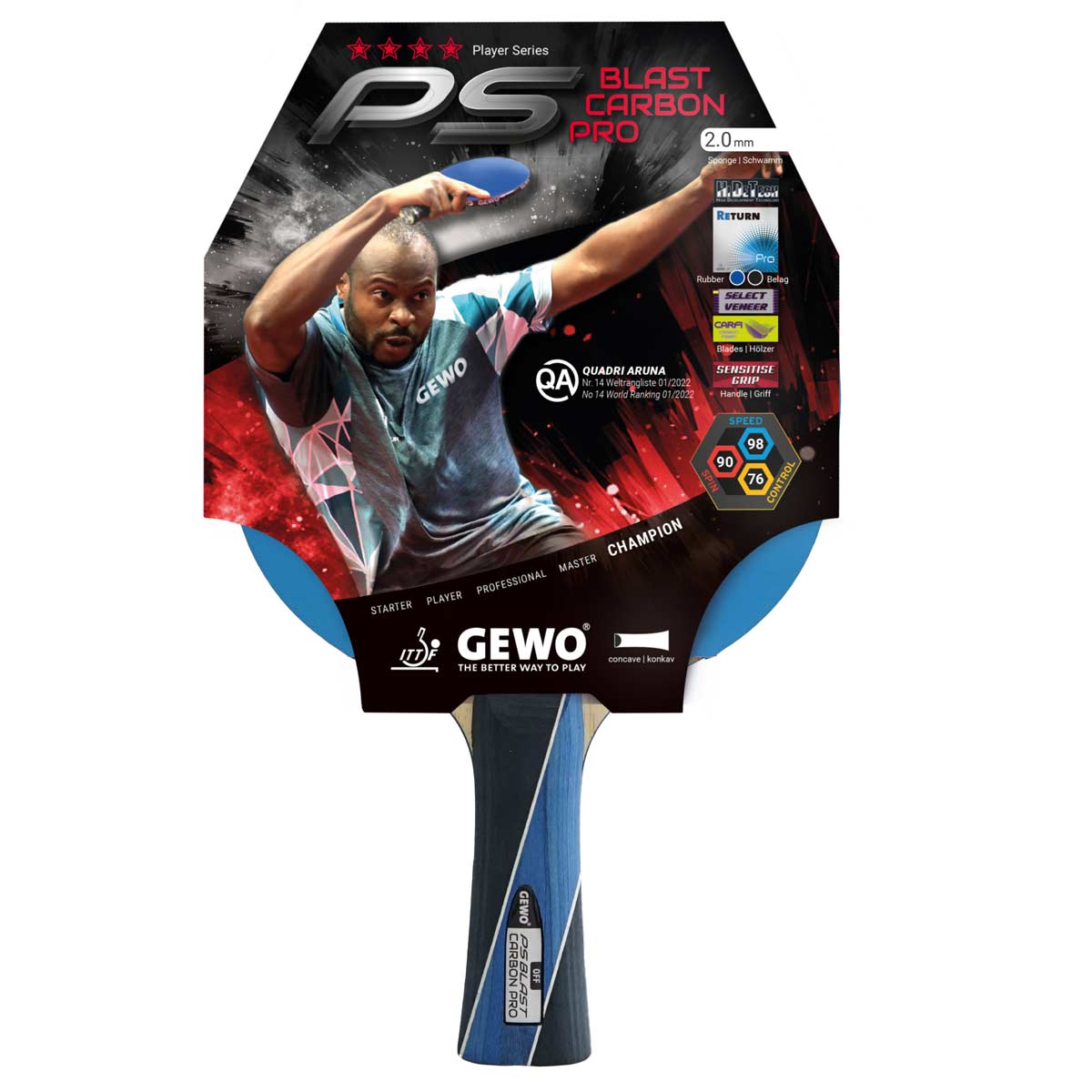 GEWO Holz Blast Carbon Pro konkav