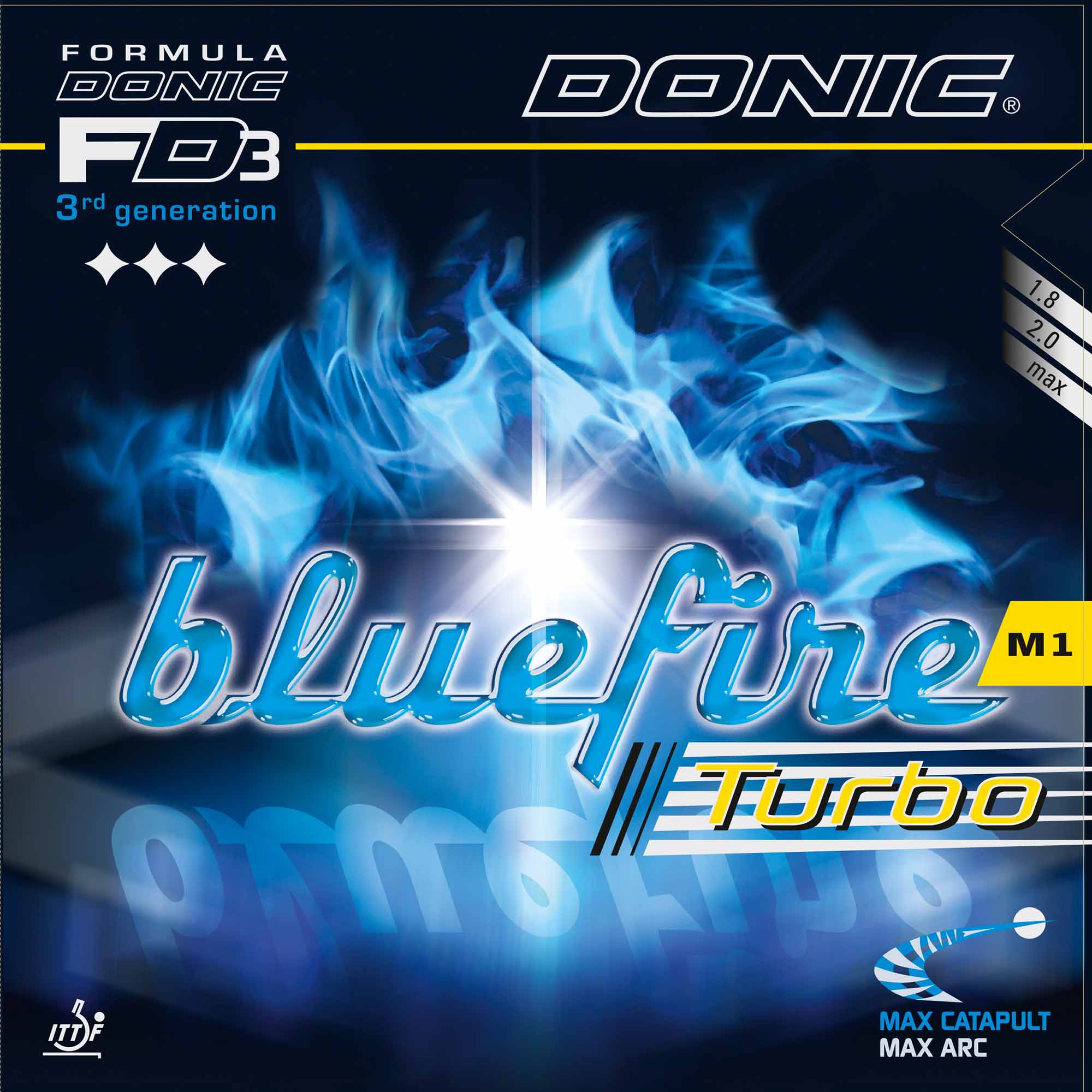 Donic Belag Bluefire M1 Turbo 2,0 mm rot