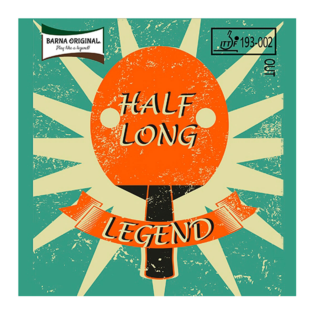 Barna Original Belag Barna Legend Half Long OX rot