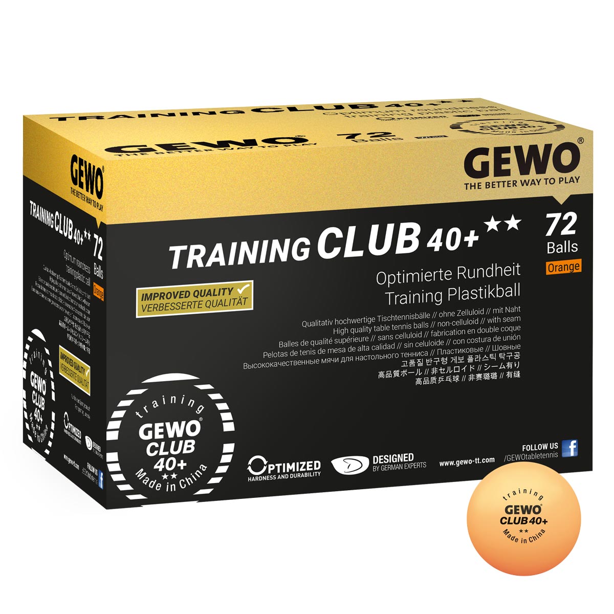 GEWO Ball Training Club 40+ 72er orange