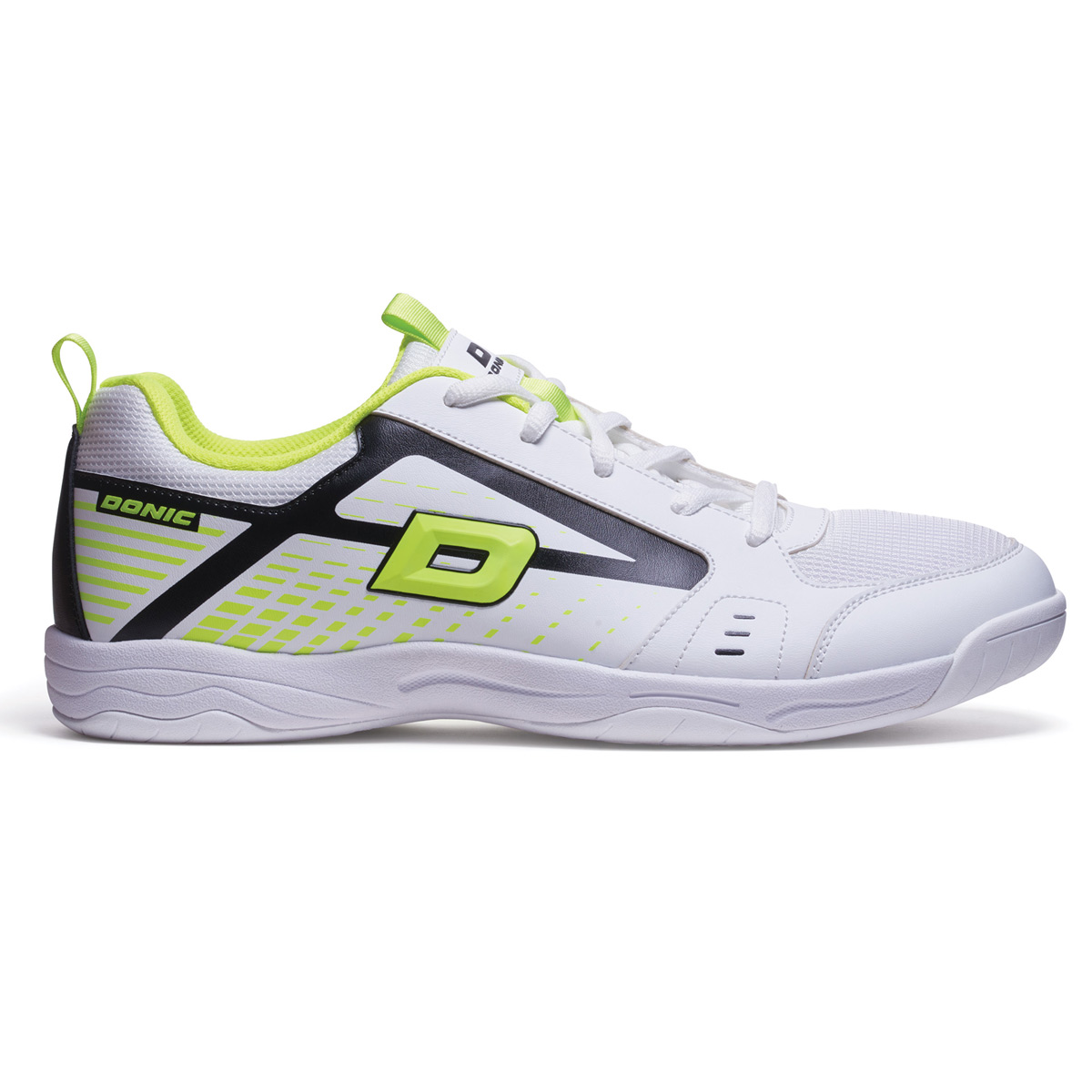 Donic Wettkampfschuh Saphir weiß/lime – Bild 5