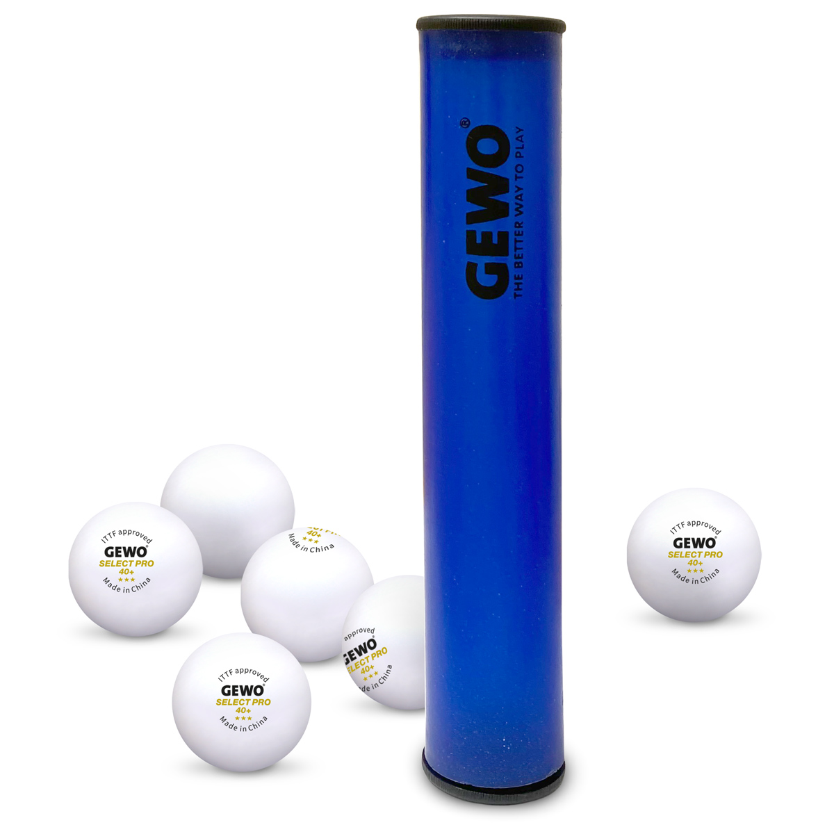 GEWO Ballbox mit 6 GEWO 3-Stern Bällen – Bild 3