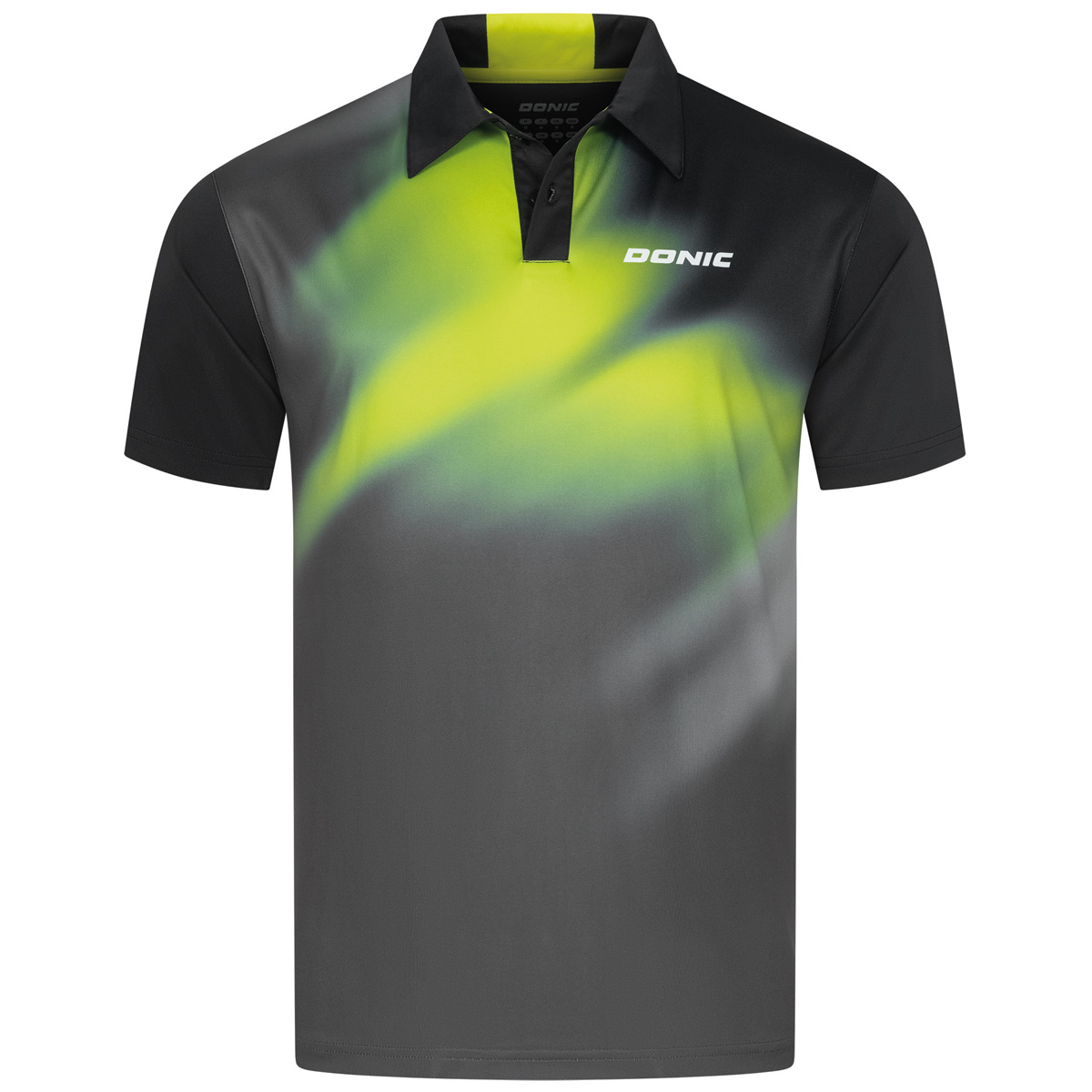 Donic Poloshirt RHYTHM schwarz/lime XXS