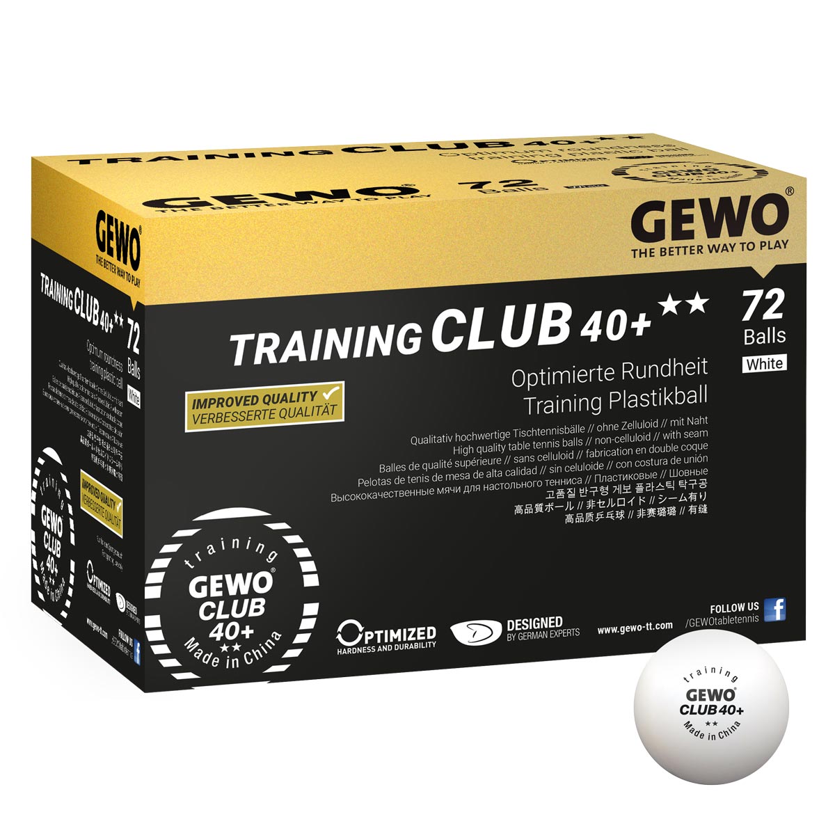 GEWO Ball Training Club 40+ 72er weiß