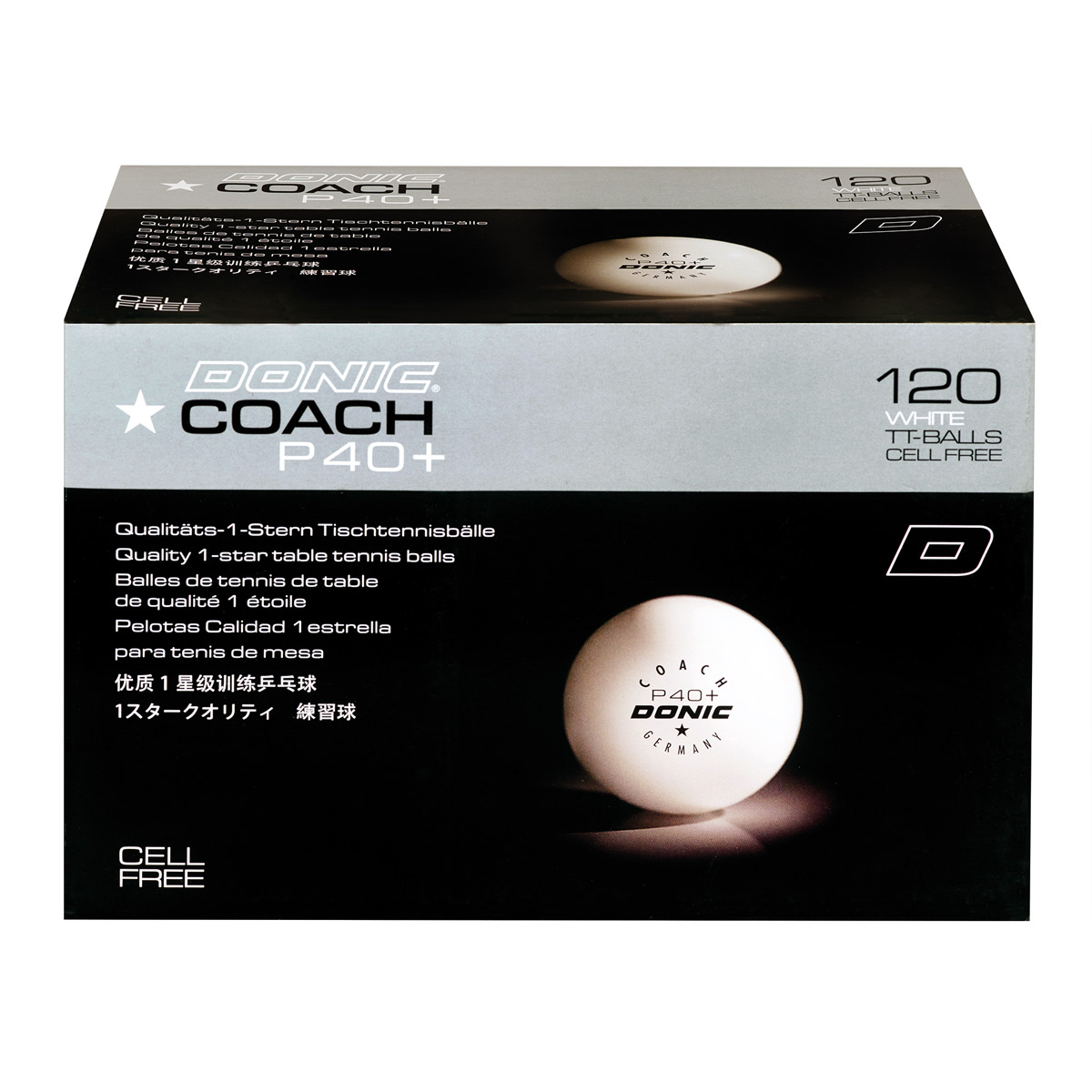 Donic Ball Coach P40+ 1-Stern 120er