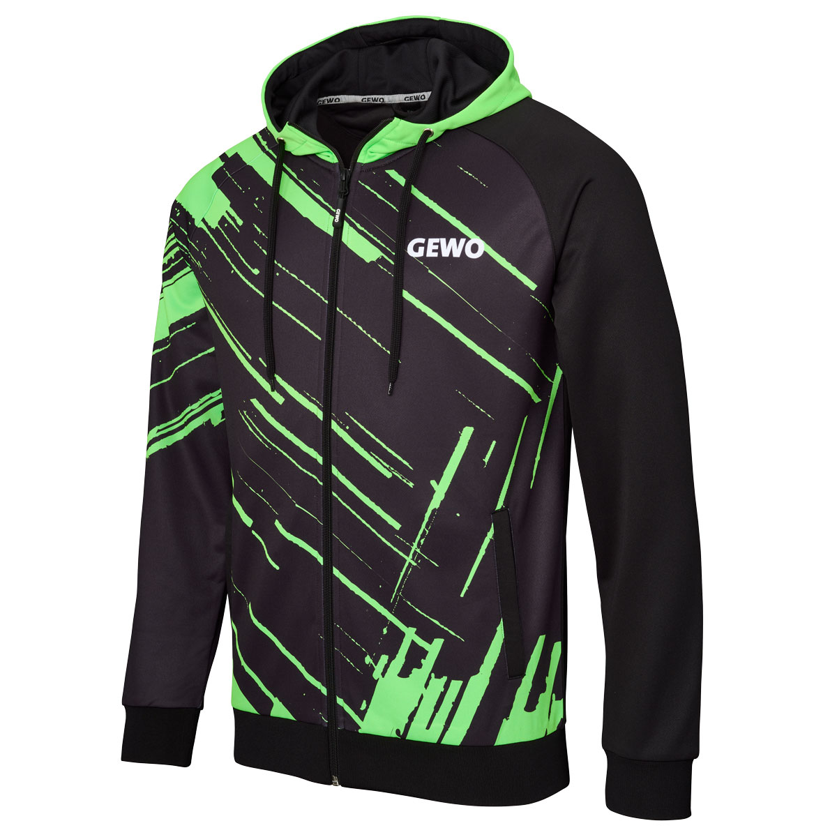 GEWO Hoodie Atani schwarz/lime XL – Bild 3