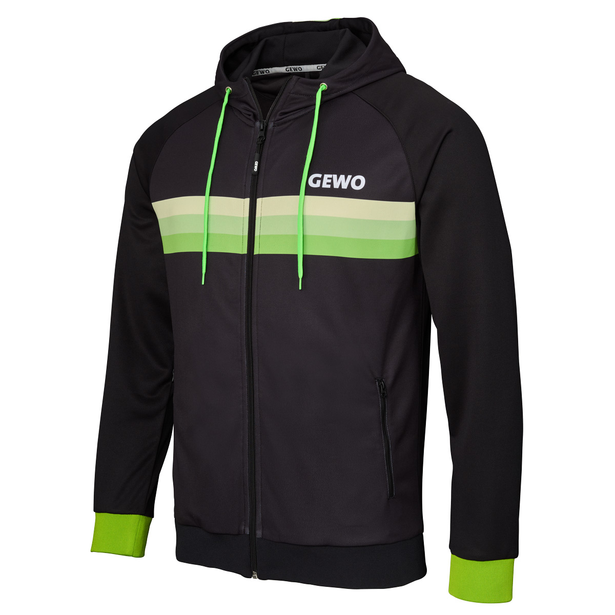 GEWO Hoodie Santiago schwarz/lime XXXXL – Bild 3