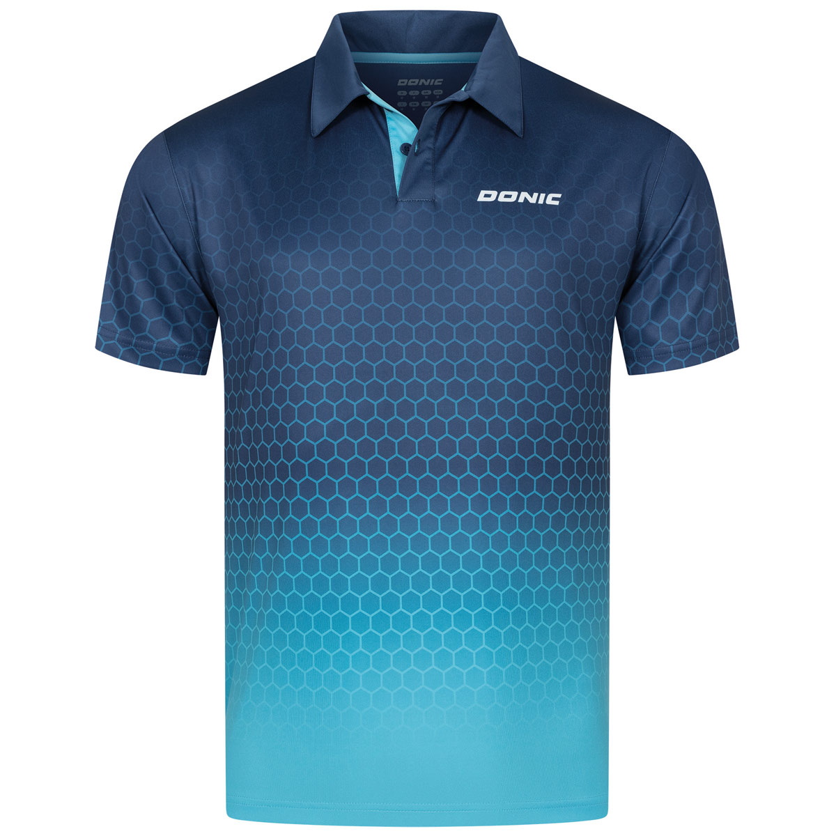 Donic Poloshirt SPIDER marine/hellblau XXL