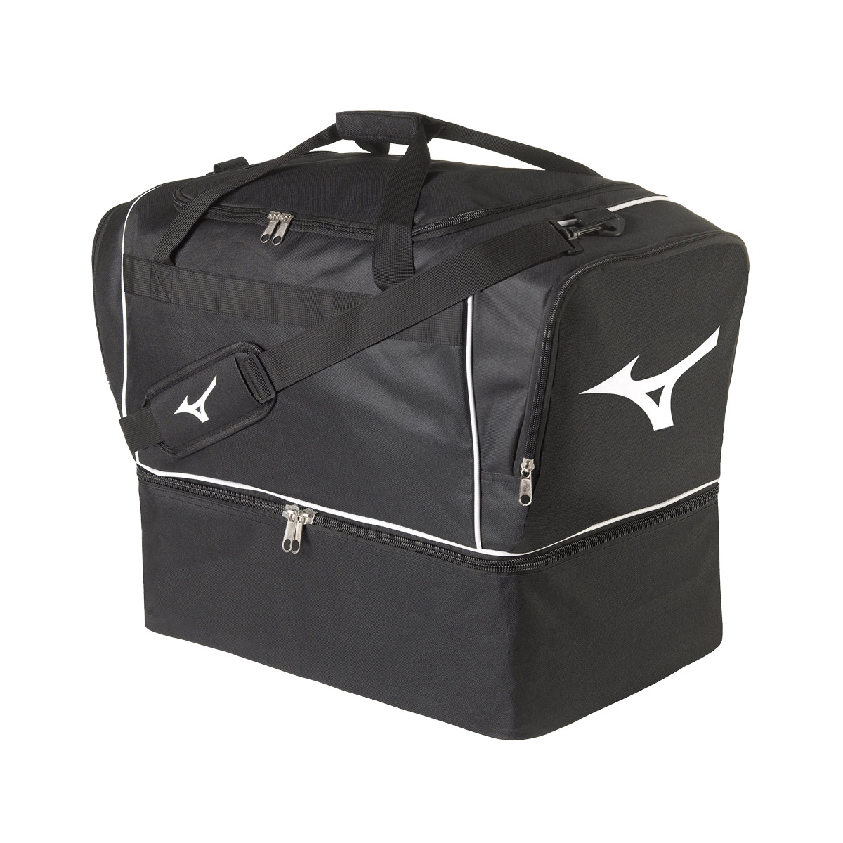 Mizuno Sporttasche klein schwarz/weiß