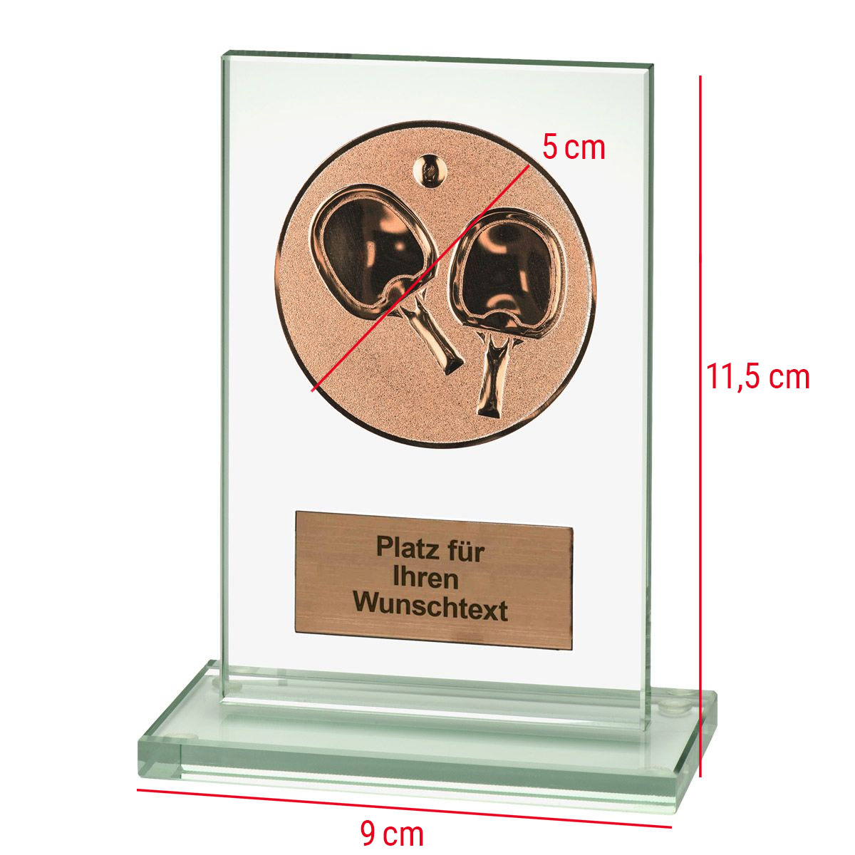 Biemans Glaspokal Tischtennis bronze