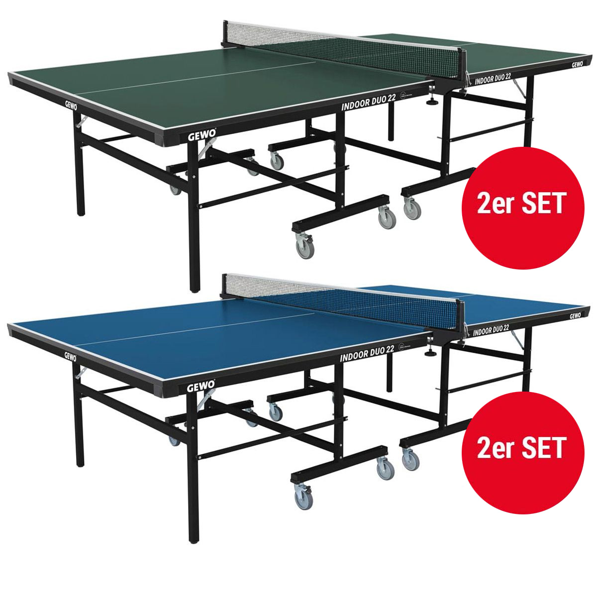 GEWO Tisch Indoor Duo 22 Set (2 Stück)
